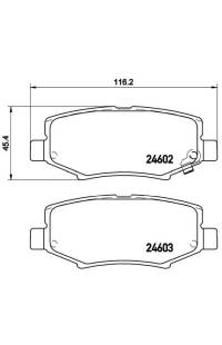 Set di pastiglie, freno a disco brembo
