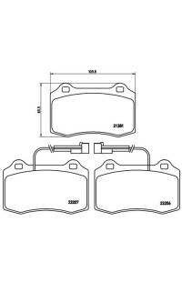Set di pastiglie, freno a disco brembo