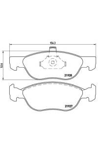 Set di pastiglie, freno a disco brembo