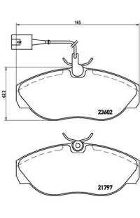 Set di pastiglie, freno a disco brembo