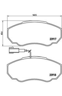 Set di pastiglie, freno a disco brembo