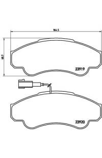 Set di pastiglie, freno a disco brembo
