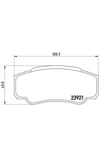 Set di pastiglie, freno a disco brembo
