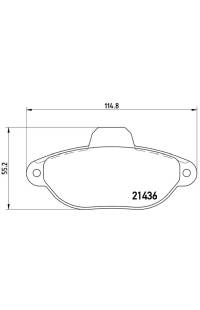 Set di pastiglie, freno a disco brembo