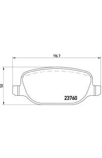 Set di pastiglie, freno a disco brembo