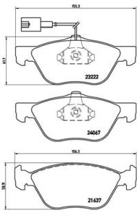 Set di pastiglie, freno a disco brembo