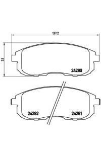 Set di pastiglie, freno a disco brembo