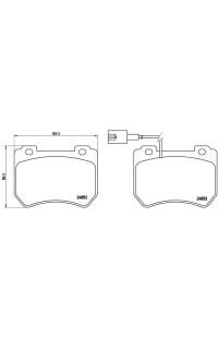 Set di pastiglie, freno a disco brembo