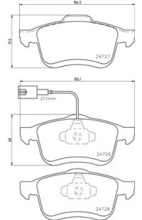 Set di pastiglie, freno a disco brembo