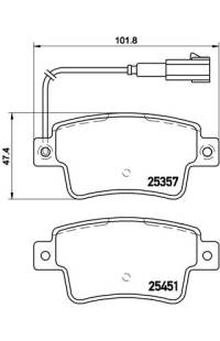 Set di pastiglie, freno a disco brembo