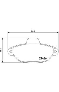 Set di pastiglie, freno a disco brembo