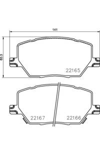 Set di pastiglie, freno a disco brembo