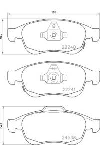 Set di pastiglie, freno a disco brembo