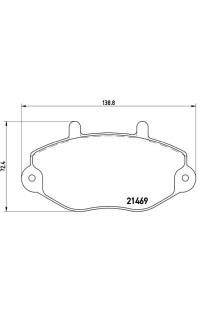 Set di pastiglie, freno a disco brembo