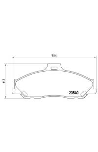 Set di pastiglie, freno a disco brembo