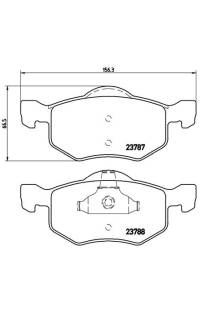 Set di pastiglie, freno a disco brembo