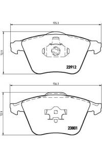 Set di pastiglie, freno a disco brembo