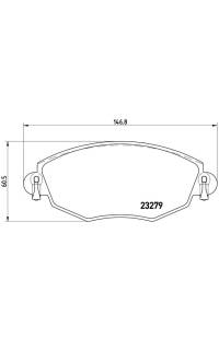Set di pastiglie, freno a disco brembo