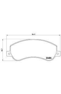 Set di pastiglie, freno a disco brembo