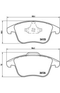 Set di pastiglie, freno a disco brembo