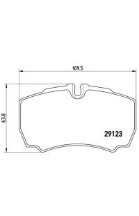 Set di pastiglie, freno a disco brembo