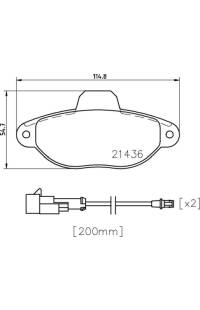 Set di pastiglie, freno a disco brembo