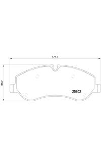 Set di pastiglie, freno a disco brembo