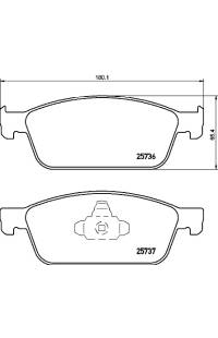 Set di pastiglie, freno a disco brembo