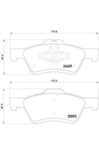 Set di pastiglie, freno a disco brembo