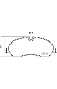 Set di pastiglie, freno a disco brembo