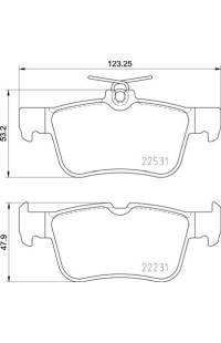 Set di pastiglie, freno a disco brembo