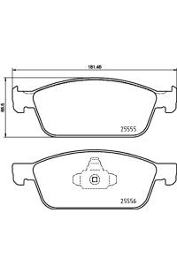 Set di pastiglie, freno a disco brembo