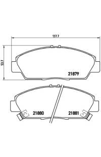 Set di pastiglie, freno a disco brembo
