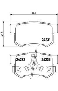 Set di pastiglie, freno a disco brembo