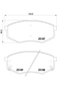 Set di pastiglie, freno a disco brembo