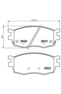 Set di pastiglie, freno a disco brembo