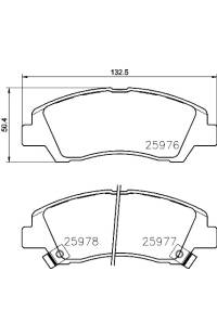 Set di pastiglie, freno a disco brembo