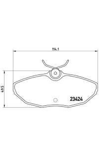 Set di pastiglie, freno a disco brembo