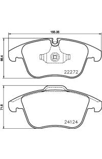 Set di pastiglie, freno a disco brembo
