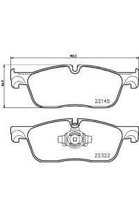 Set di pastiglie, freno a disco brembo