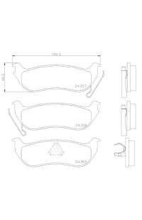 Set di pastiglie, freno a disco brembo