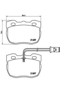 Set di pastiglie, freno a disco brembo