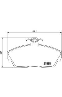 Set di pastiglie, freno a disco brembo