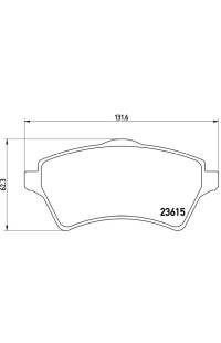 Set di pastiglie, freno a disco brembo