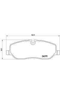 Set di pastiglie, freno a disco brembo