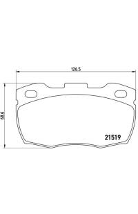 Set di pastiglie, freno a disco brembo