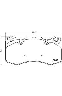 Set di pastiglie, freno a disco brembo
