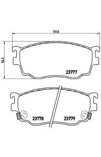Set di pastiglie, freno a disco brembo