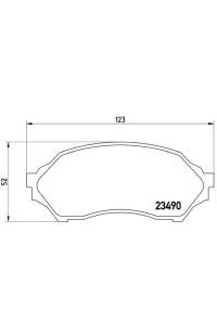 Set di pastiglie, freno a disco brembo