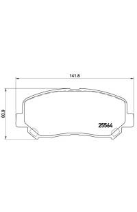 Set di pastiglie, freno a disco brembo